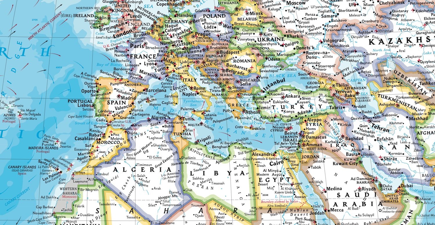 Classic Wall Map