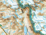 Wind River Range map